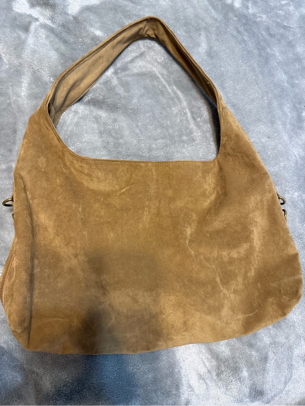 American Eagle Minimal Suede Shoulder Bag in Brown
